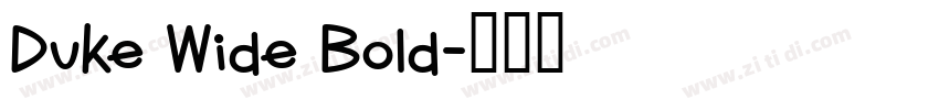 Duke Wide Bold字体转换